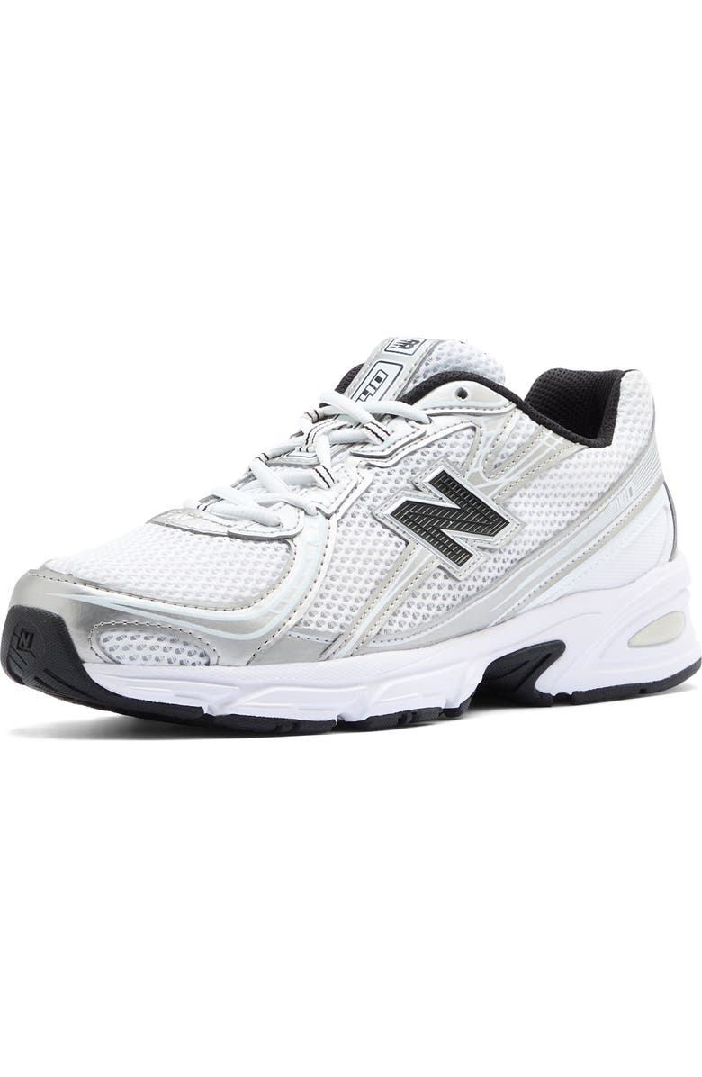 New Balance Gender Inclusive 740 Sneaker, Alternate, color, White / Silver Metallic