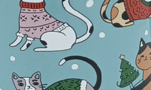 Spectrum Ho Ho Ho Meow Stoneware Mug & Ornament Set In Multi