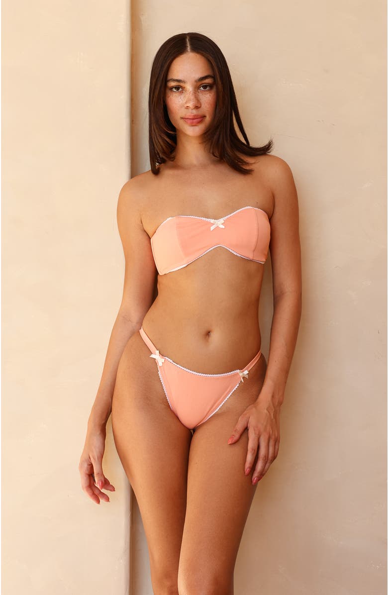 Dippin Daisys Bridget Bandeau Bikini Top, Main, color, Parfait