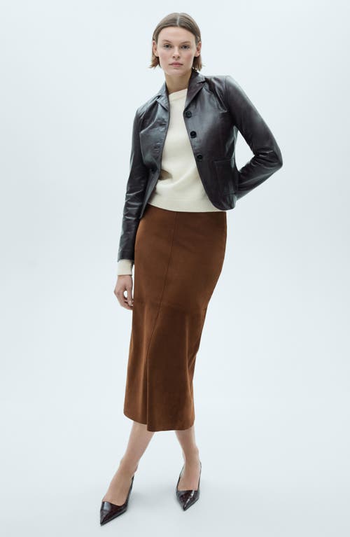 Mango Long Sleeve Sweater In Ecru