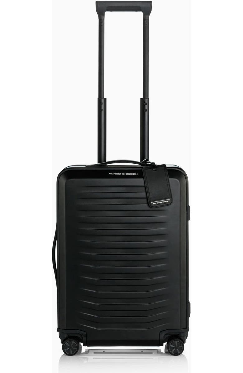 Porsche Design Roadster 21" Carry-on Aluminum Spinner, Main, color, Black