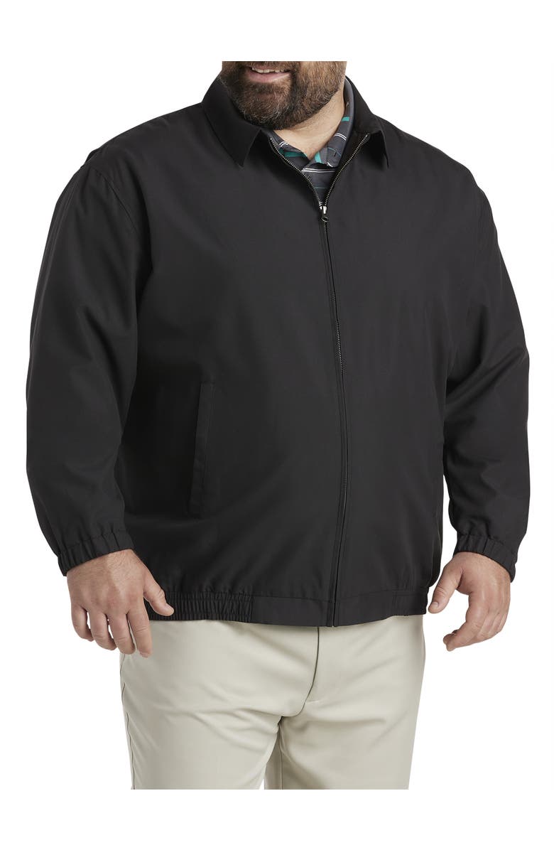 Harbor Bay by DXL Big & Tall Golf Jacket, Alternate, color, Black