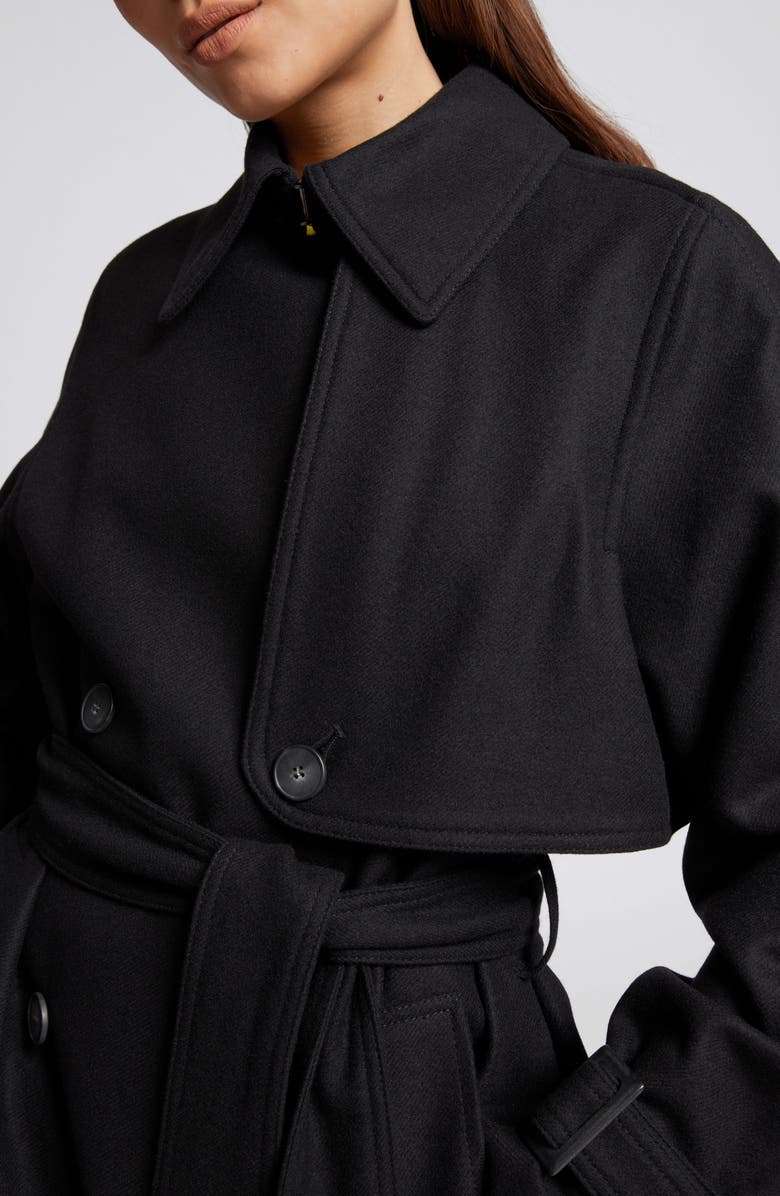 & Other Stories Double Breasted Wool Blend Trench Coat, Alternate, color,