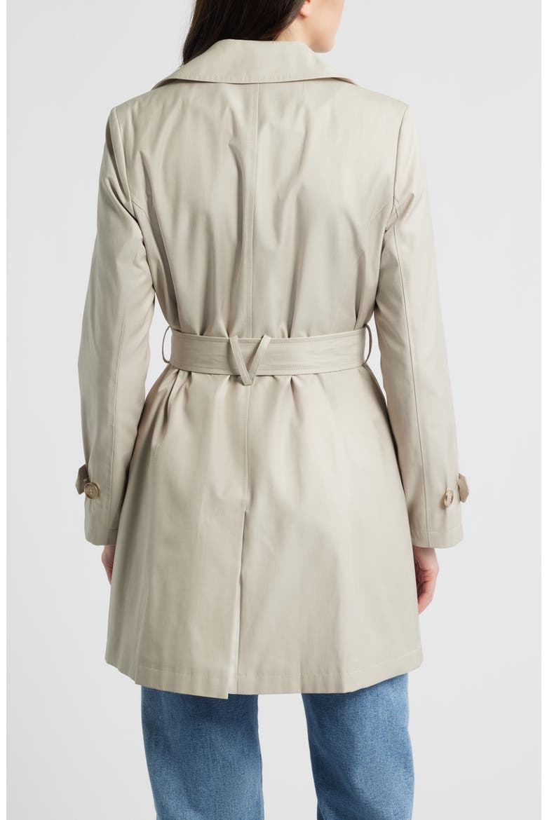 Water Resistant Cotton Blend Trench Coat, Alternate, color, TONE CREAM