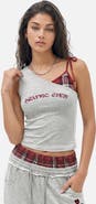 AELFRIC EDEN Asymmetric Tie Strap Tank Top