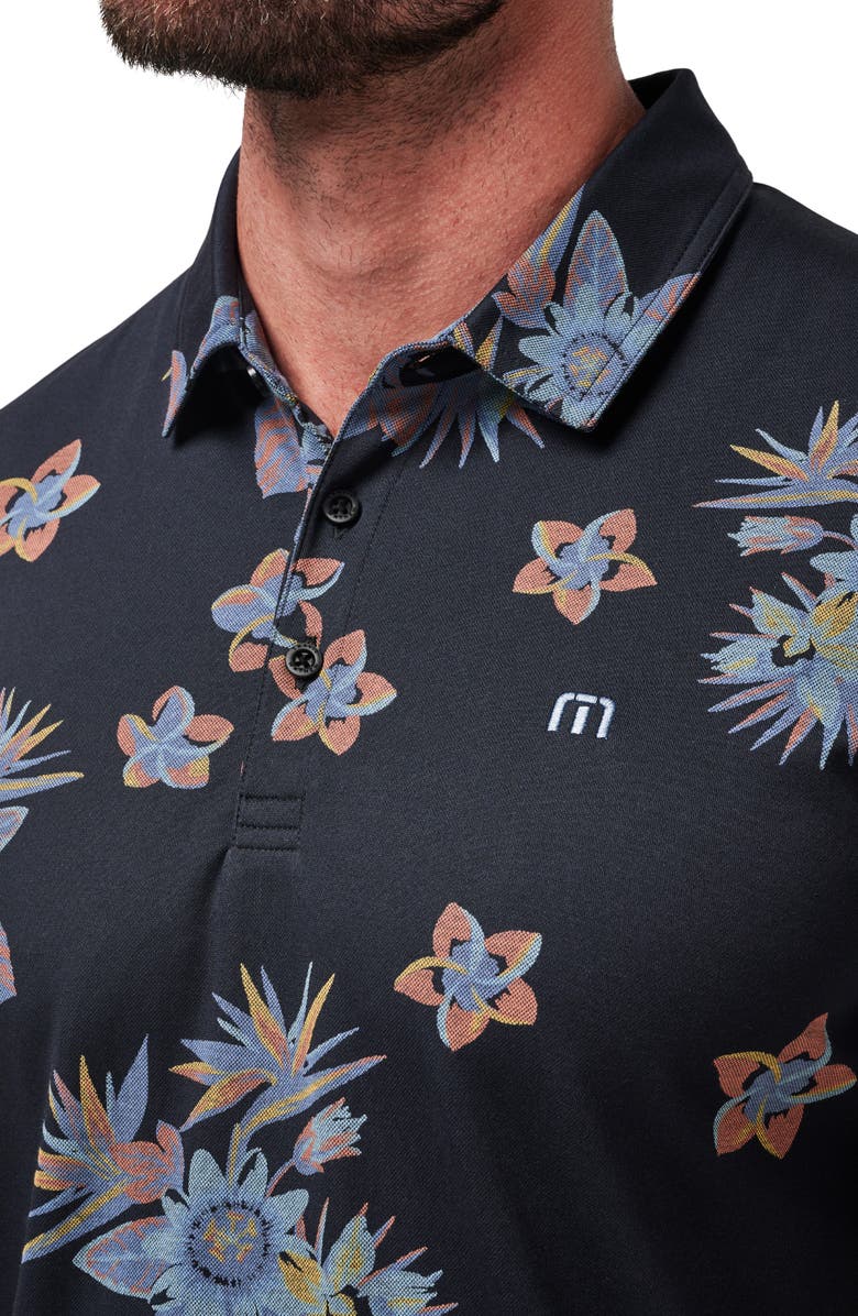 TravisMathew Secluded Island Floral Piqué Polo, Alternate, color, 
