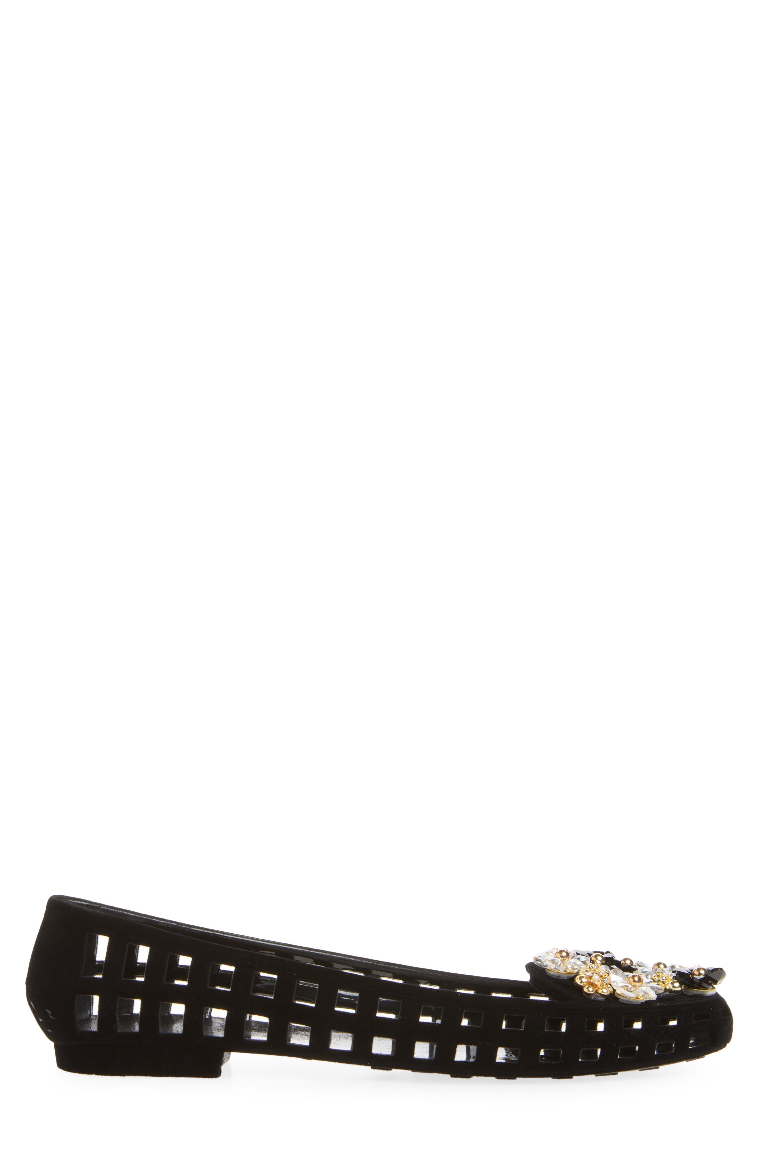 Aura Jelly Ballet Flat, Alternate, color, BLACK