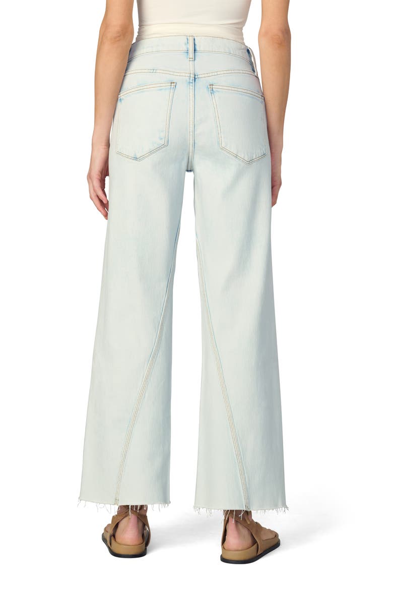 The Twisted Mia Raw Hem High Waist Ankle Flare Jeans, Alternate, color, REVERENCE