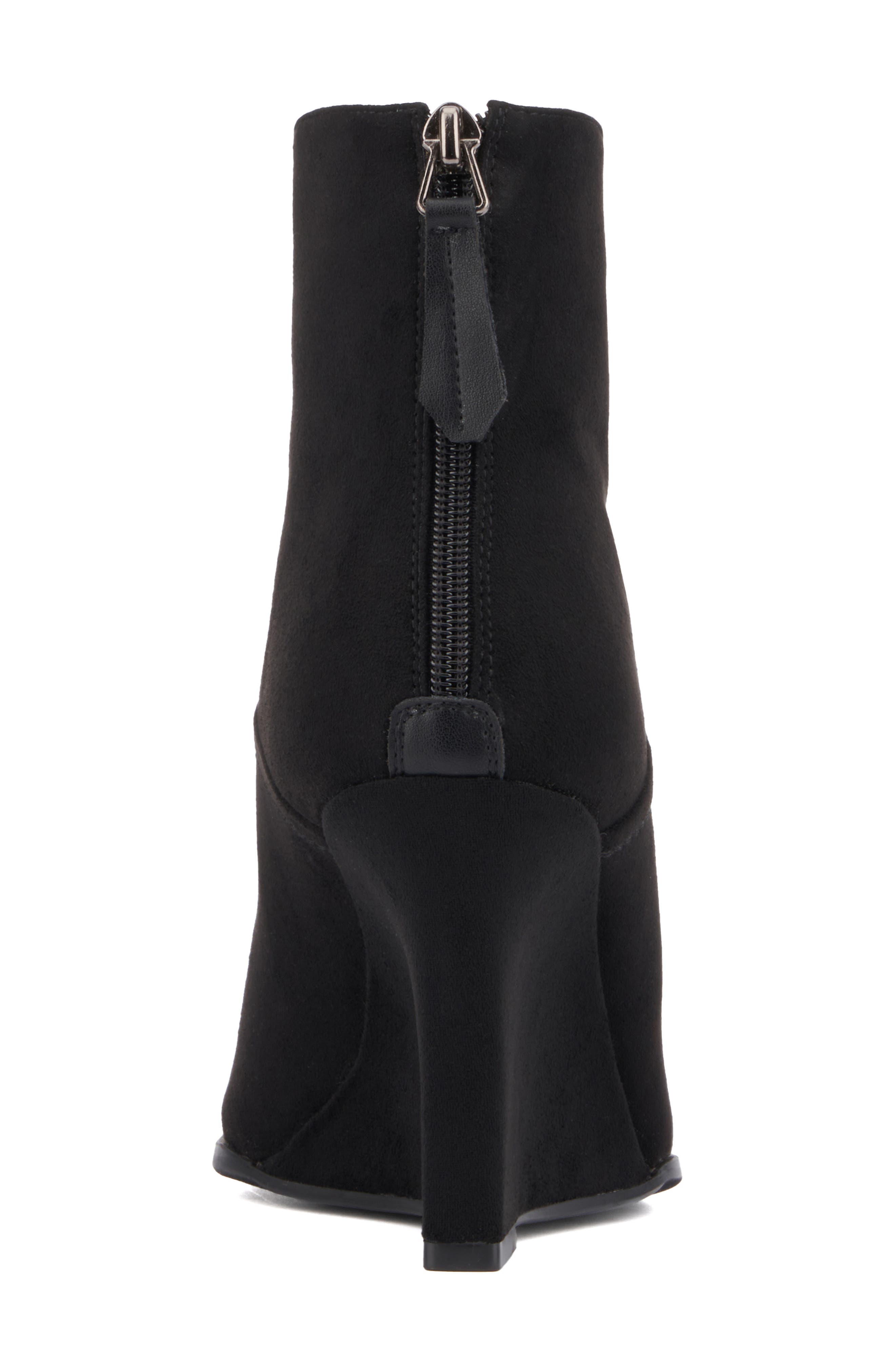 TORGEIS Notched Wedge Boot, Alternate, color, Black