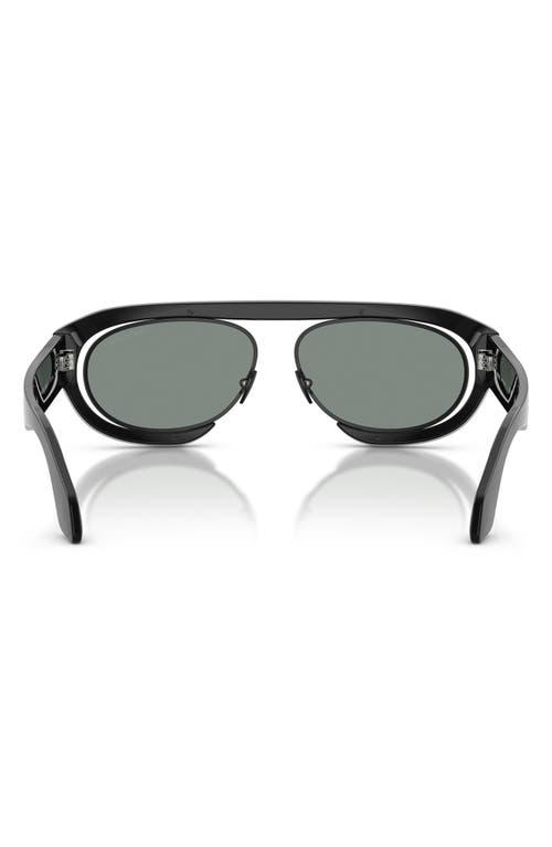 Giorgio Armani 57mm Oval Sunglasses In Black