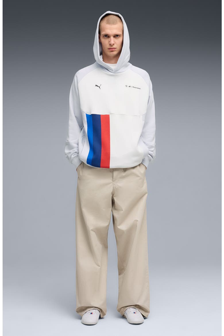 x BMW M Motorsport Pumatech-X Colorblock Hoodie, Alternate, color, SILVER MIST