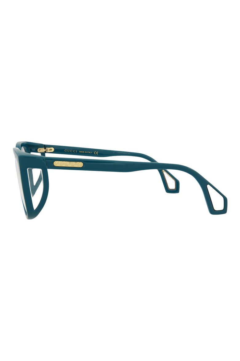 56mm Oversize Optical Frames, Alternate, color, BLUE BLUE TRANSPARENT