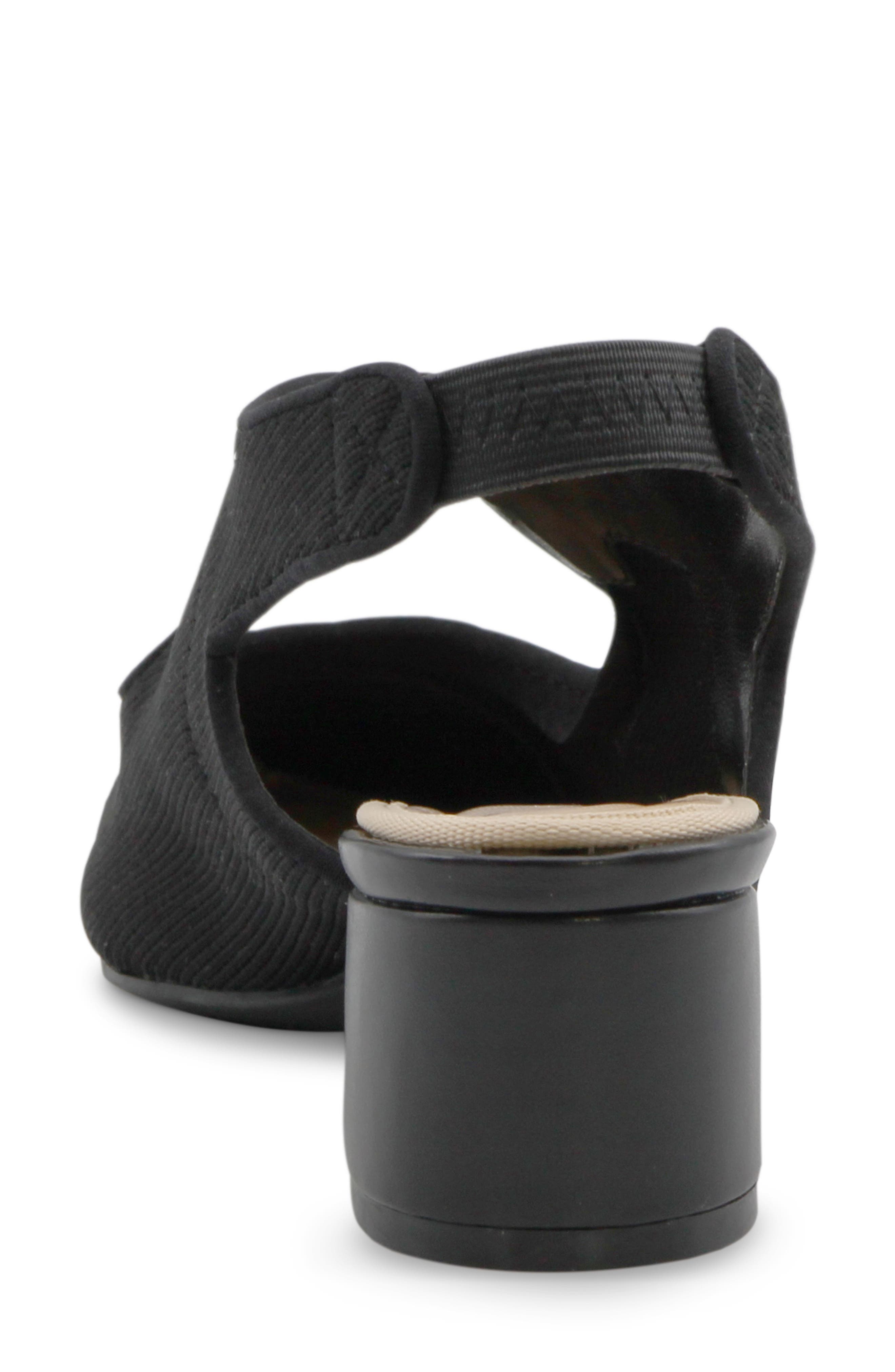 Adrienne Vittadini Goldie Slingback Pump, Alternate, color, Black Knit