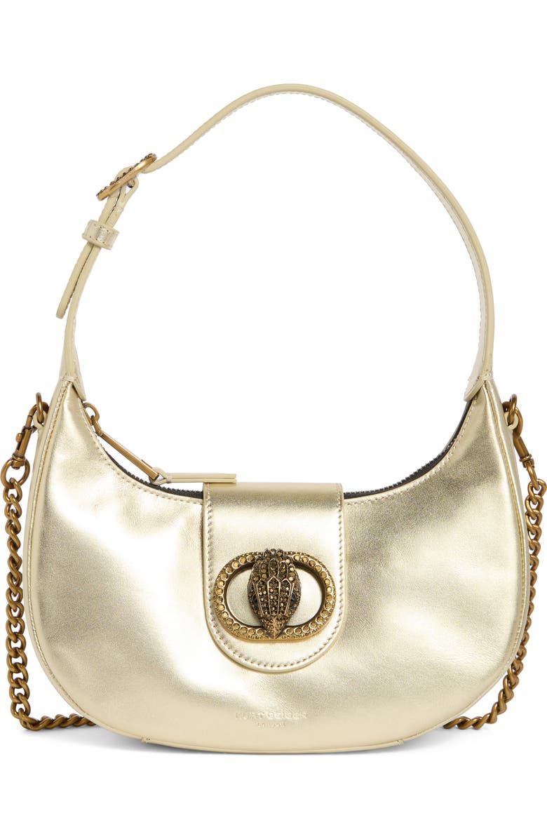 Kurt Geiger London Small Chelsea Hobo Shoulder Bag, Main, color, Gold