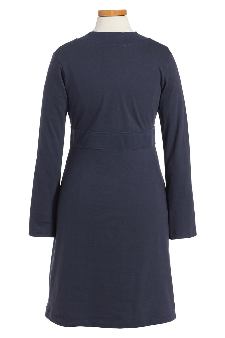 Nori Wrap Neck Dress, Alternate, color, INDIGO