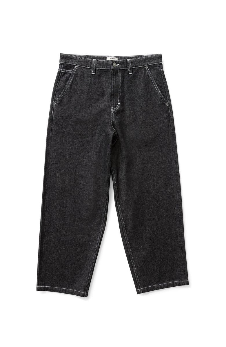 Cotton On Men's Baggy Skater Jean, Main, color, Shutter Black