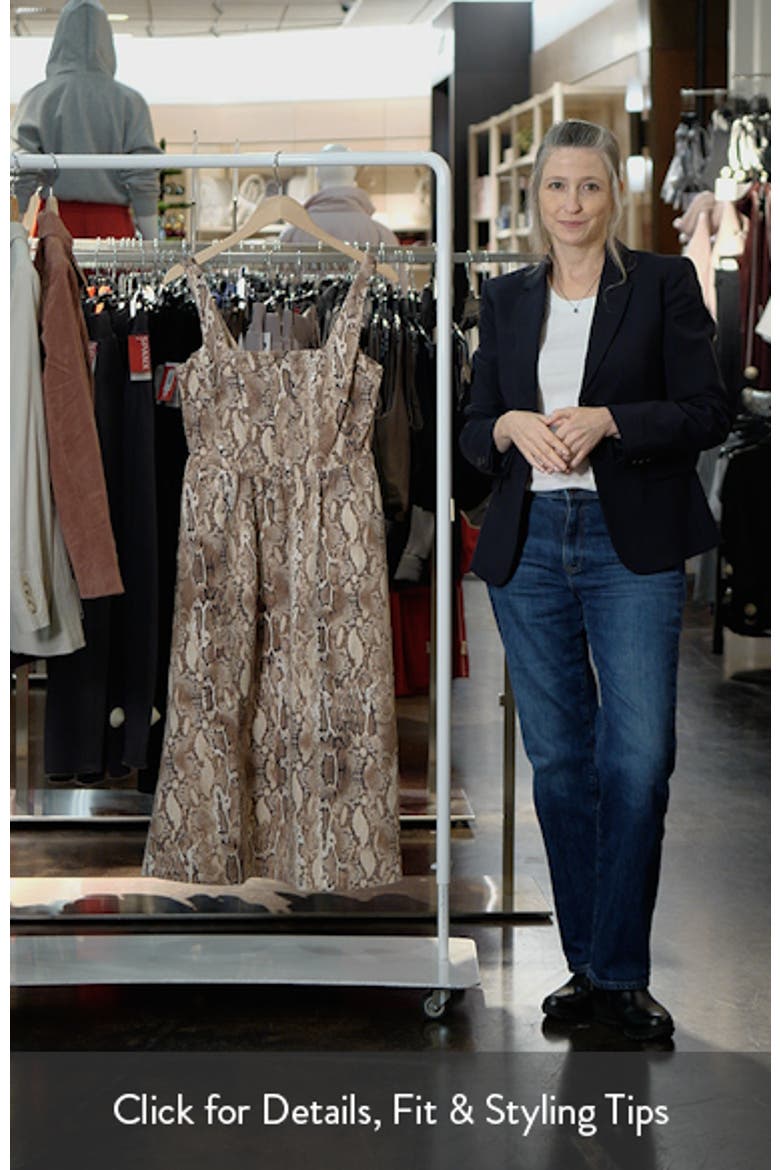 Savanna Snakeskin Print A-Line Dress video
