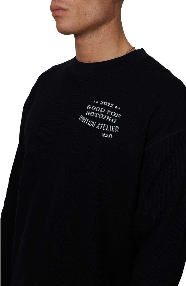 Good For Nothing Long Sleeve Icarus T-Shirt, Alternate, color, Black