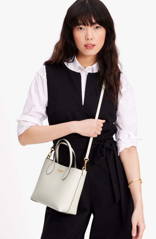 Kate Spade Bleecker Medium Saffiano Leather Crossbody Tote Bag In White