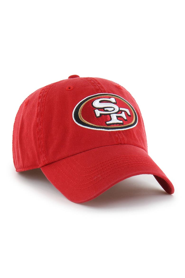 Men's '47 Scarlet San Francisco 49ers Franchise Logo Fitted Hat, Alternate, color, Scarlet