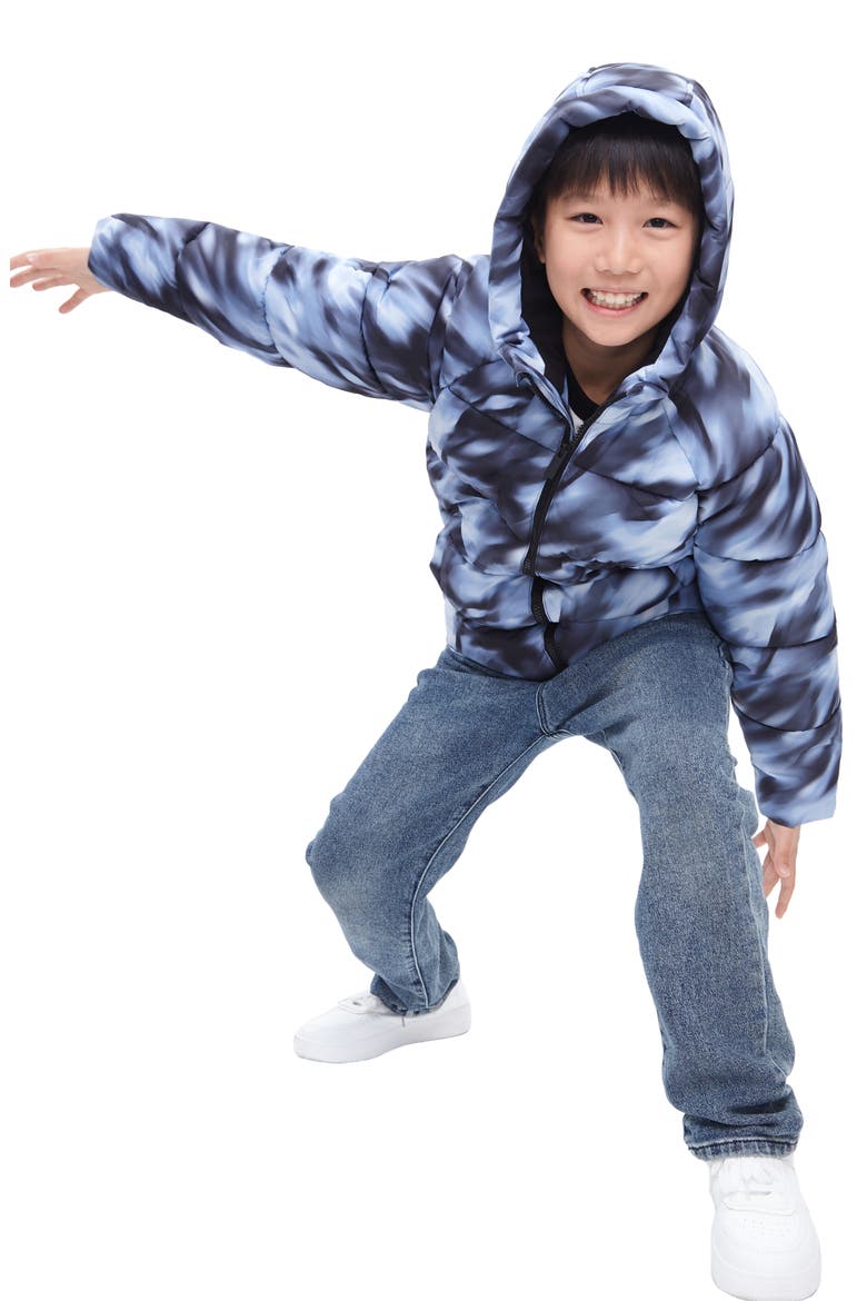 Kids' Shield Puffer Jacket, Alternate, color, Twilight Marble