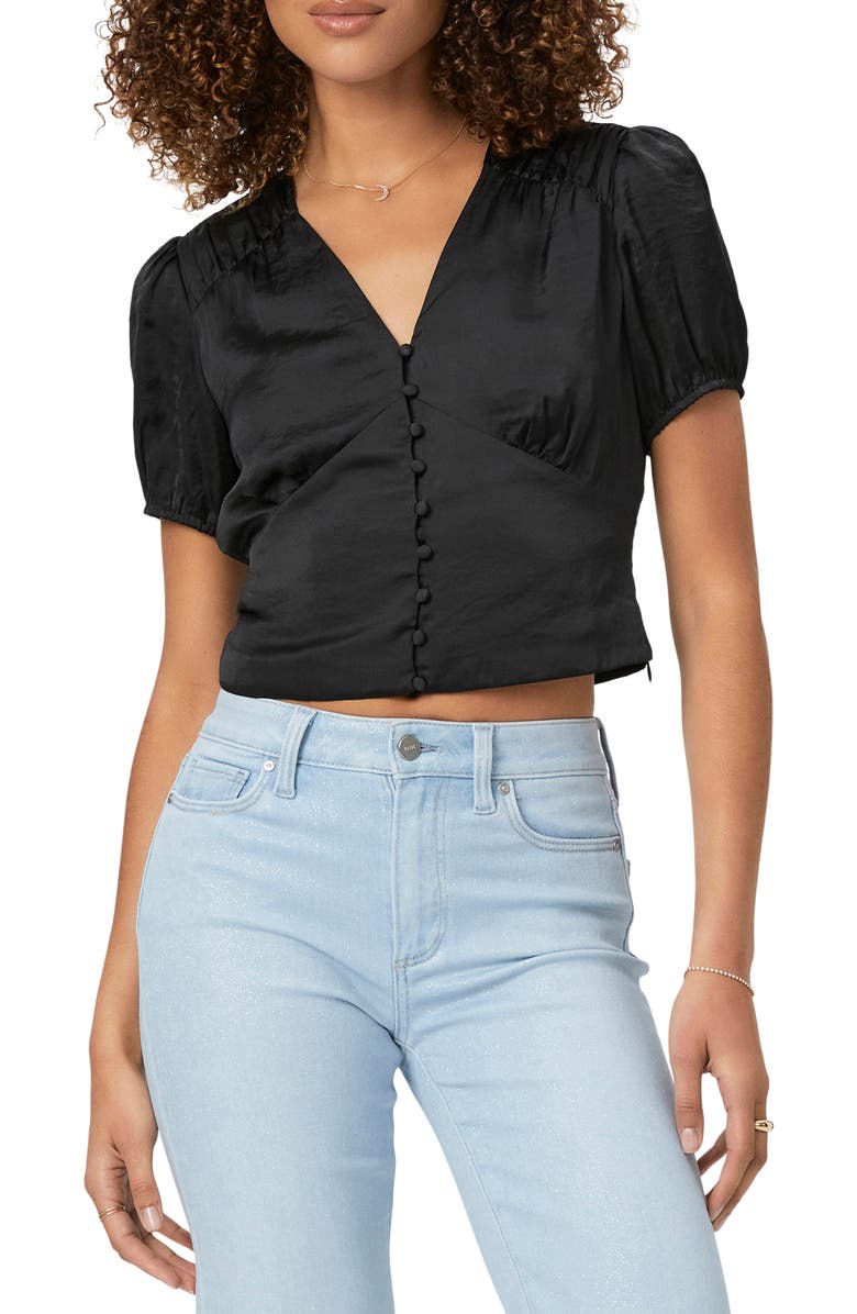 PAIGE Plie Puff Sleeve Crop Top, Main, color, 