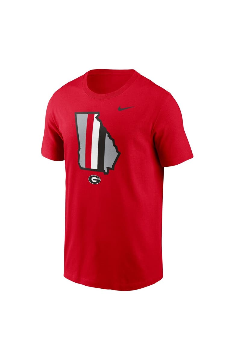 Nike Men's Nike Red Georgia Bulldogs Campus State Shape T-Shirt, Alternate, color, 
