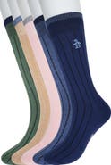 Original Penguin Assorted 5-Pack Rib Dress Socks