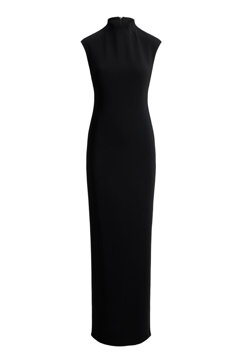 Stretch Cady Cocktail Dress, Alternate, color, BLACK