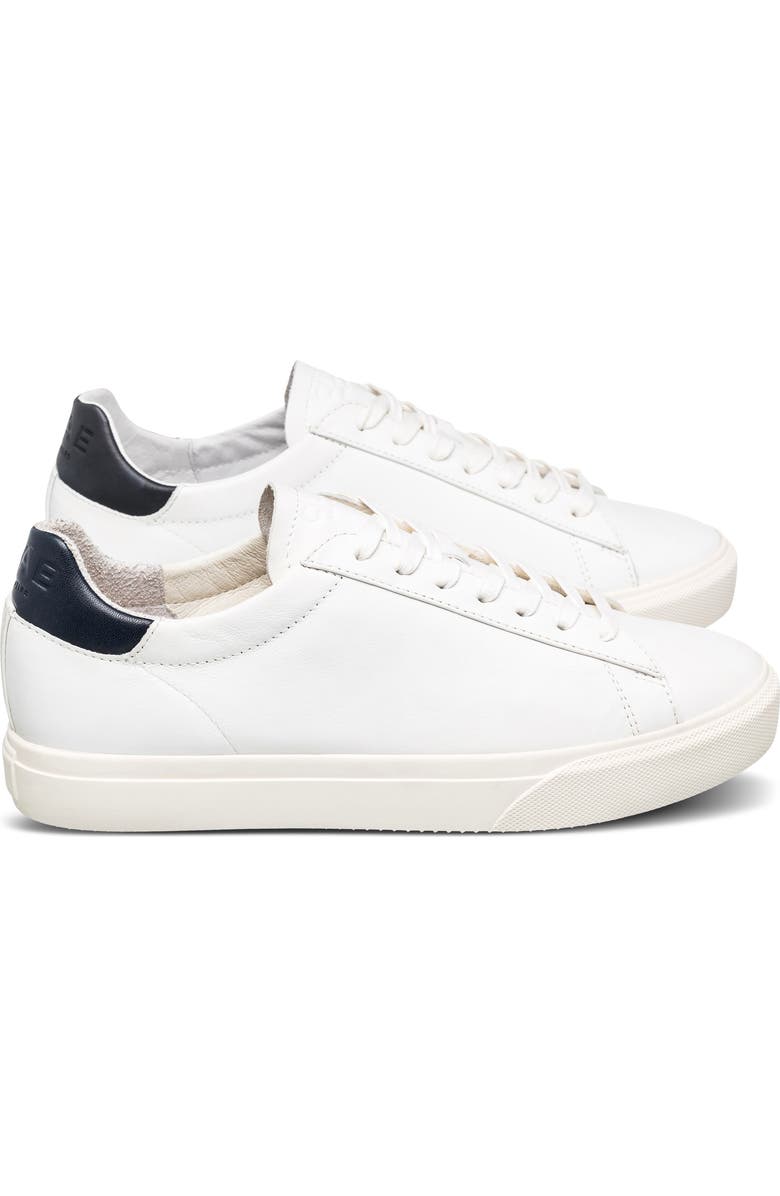 CLAE Bradley Venice Leather Sneaker, Alternate, color, White Leather Navy