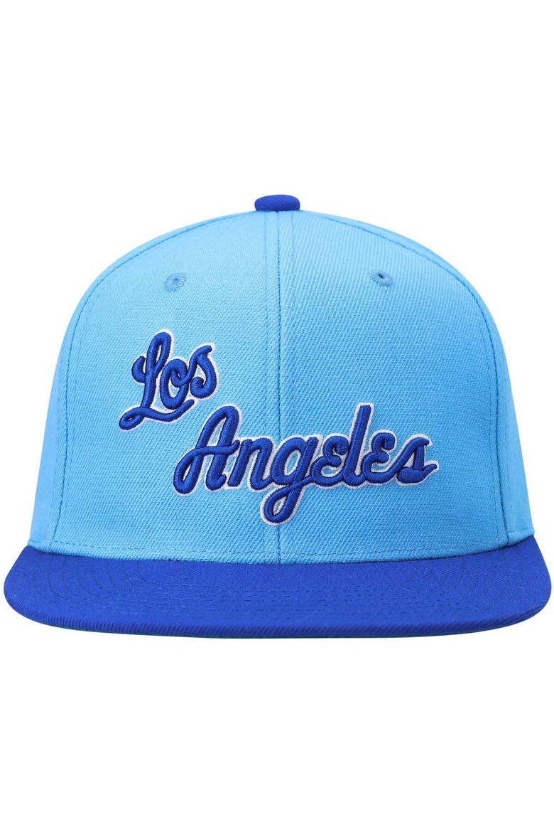 Men's Mitchell & Ness Royal/Powder Blue Los Angeles Lakers Hardwood Classics Team Two-Tone 2.0 Snapback Hat, Alternate, color, Royal