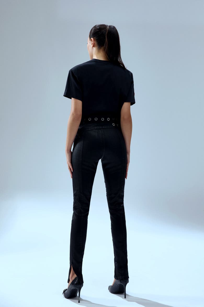 Your *Itch Two Belt Denim Pant, Alternate, color, BLACK