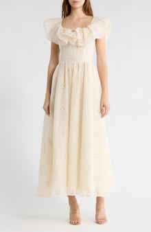 Love By Design Miley Ruffle Cap Sleeve Maxi Dress