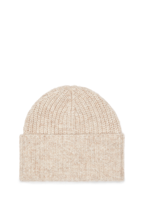 Brunello Cucinelli Rib Knit Beanie In Neutral