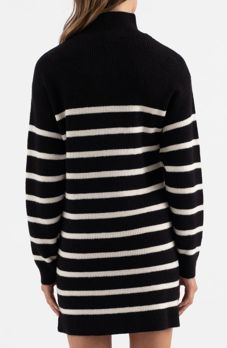 Blu Pepper Stripe Long Sleeve Sweater Dress, Alternate, color,