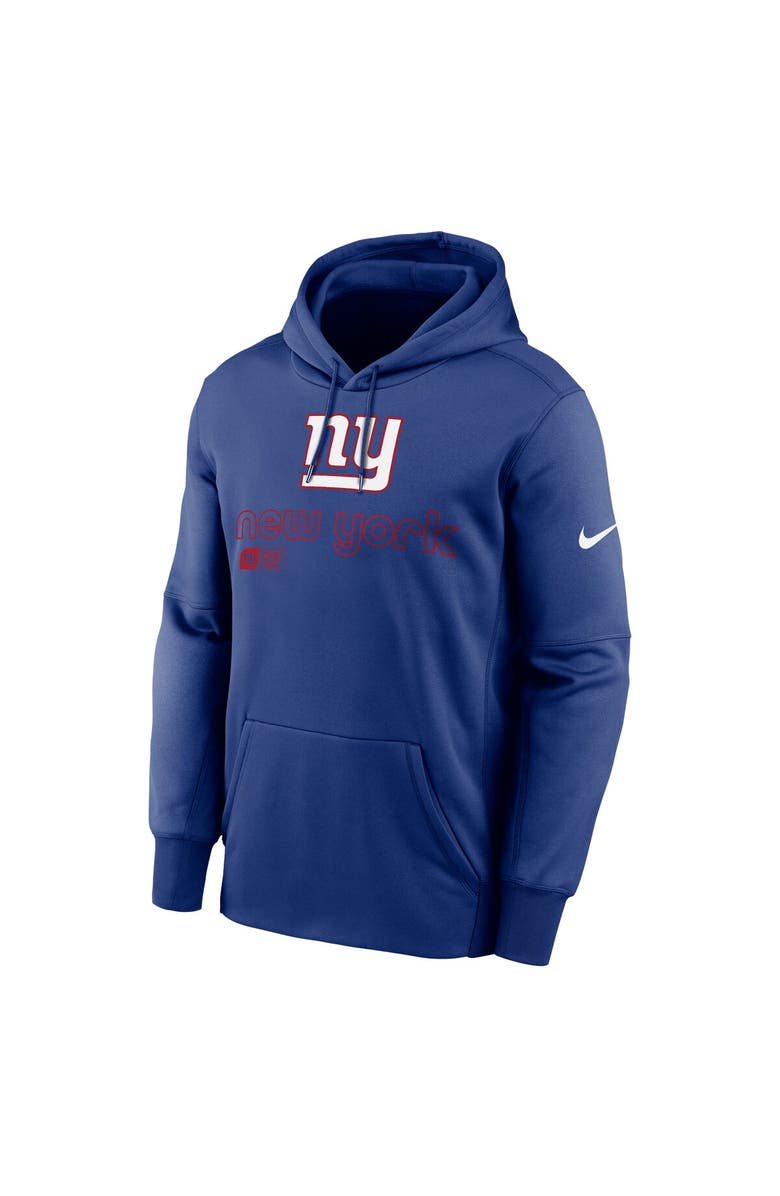 Nike Men's Nike Royal New York Giants Performance Pullover Hoodie, Alternate, color, 