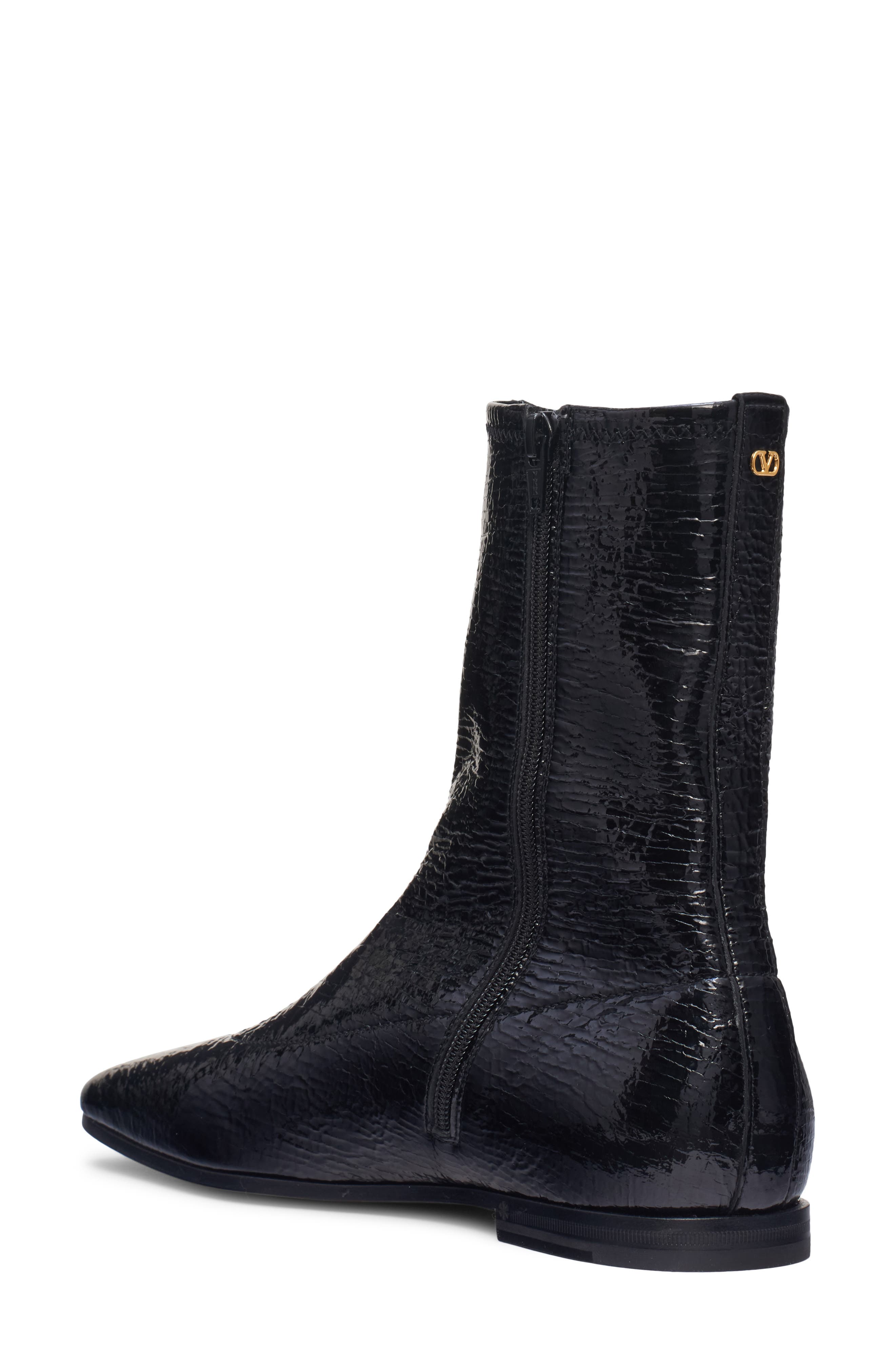 Valentino Garavani VLOGO Boot, Alternate, color, Black
