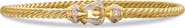 David Yurman Buckle Cablespira® Bracelet in 18K Yellow Gold with Diamonds, 3.5mm