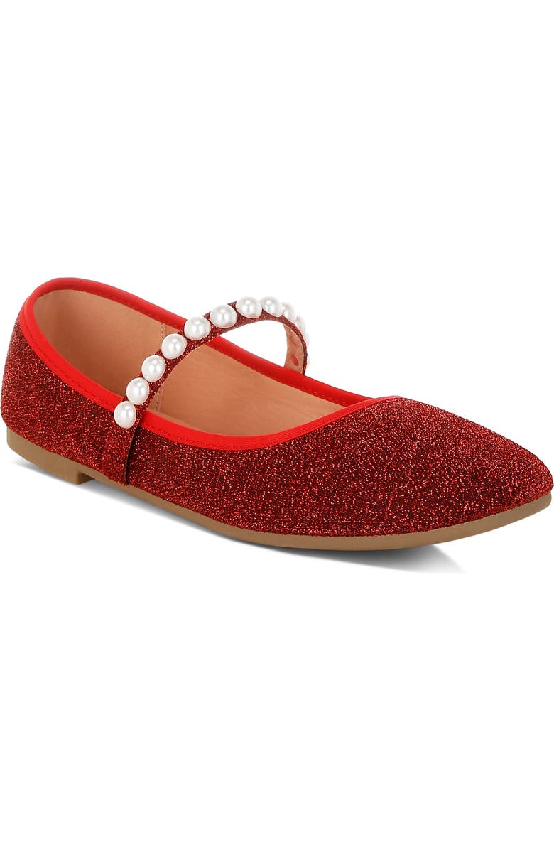 LONDON RAG Corphee Mary Jane Flat, Main, color, Red