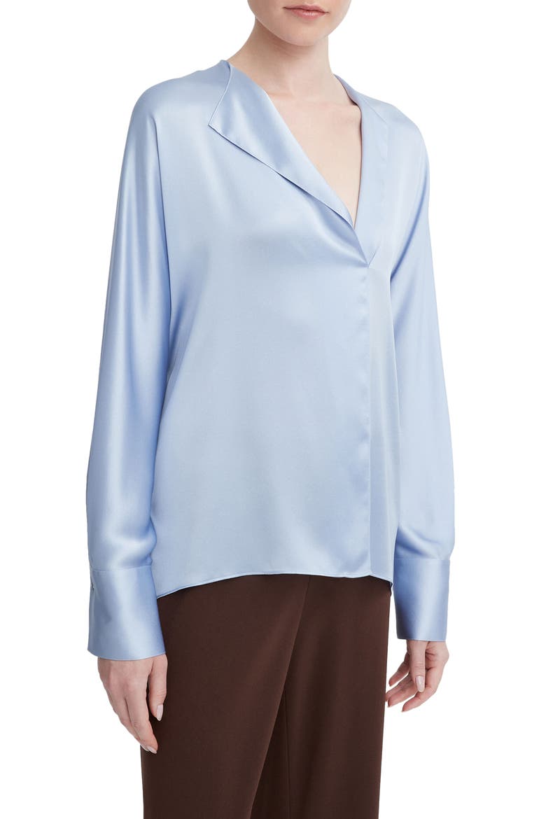 Dolman Sleeve Silk Top, Alternate, color, LT PACIFIC OPAL