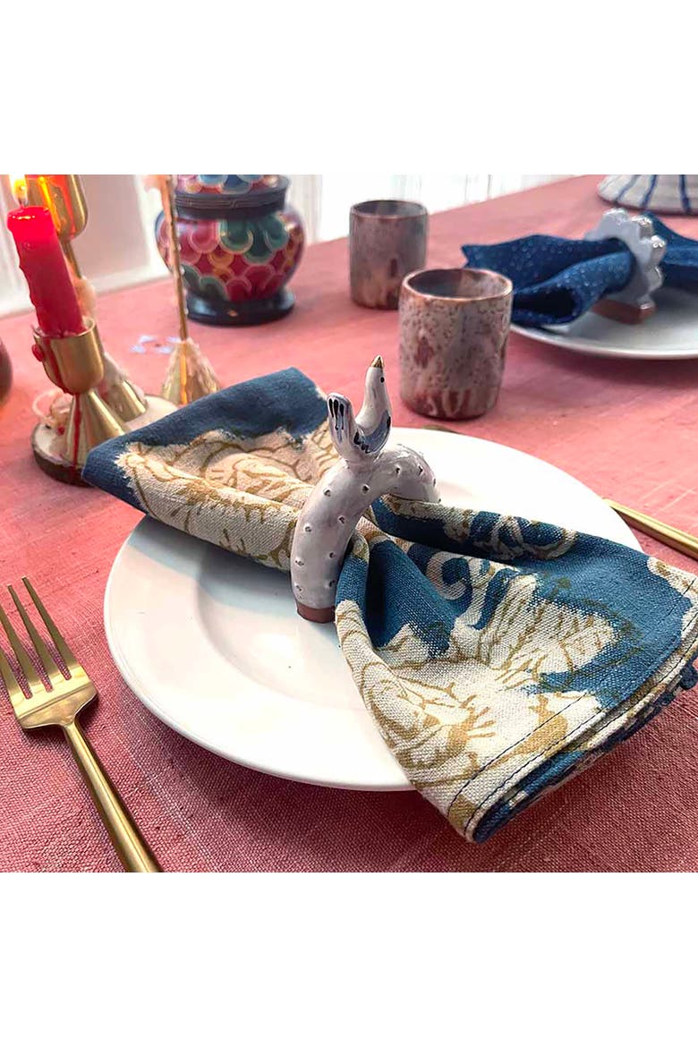 Organic Cotton Napkins - Set of 4, Alternate, color, Rose Gold