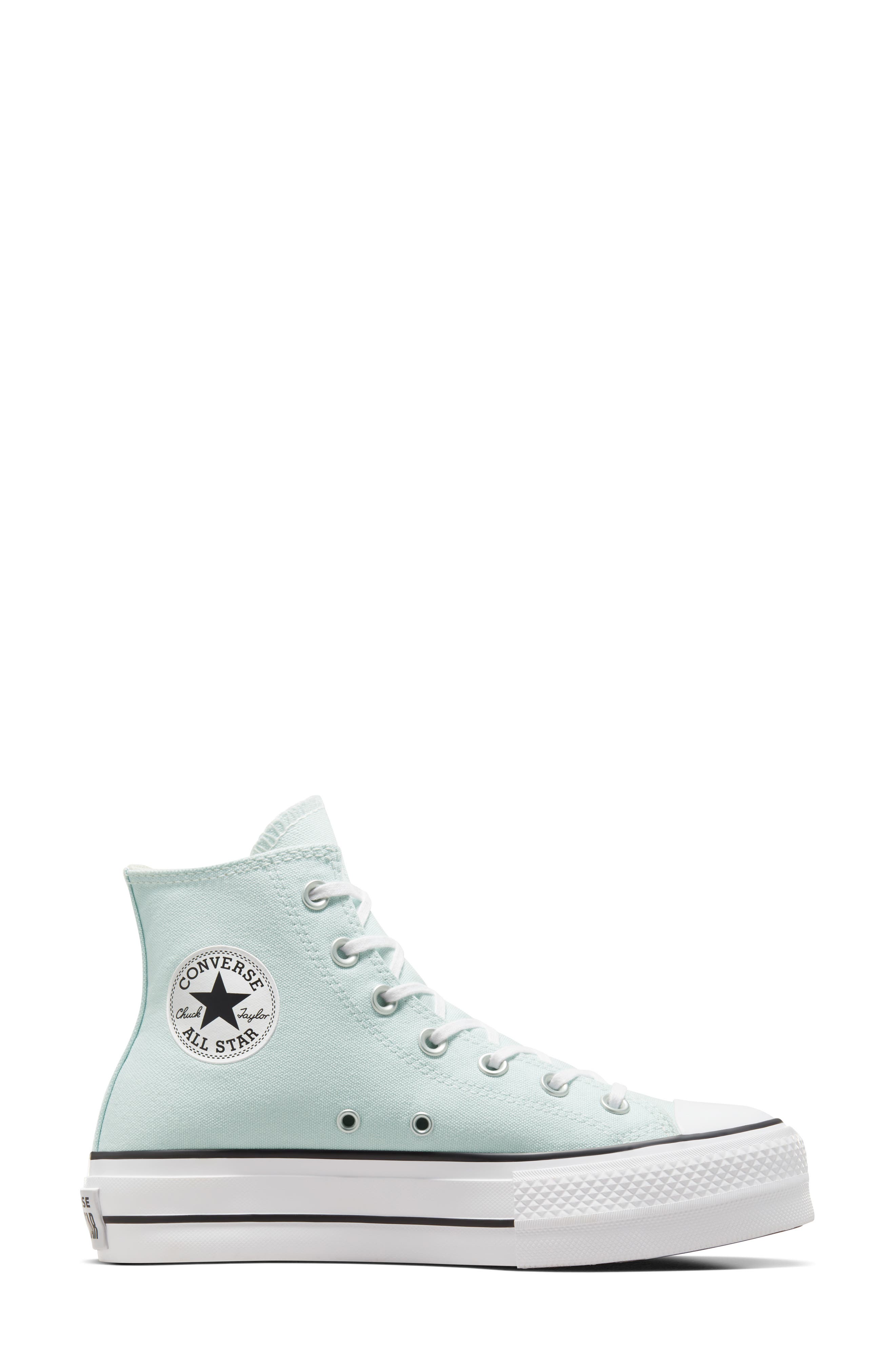 Chuck Taylor® All Star® Lift High Top Platform Sneaker, Alternate, color, CHANCE OF RAIN/ WHITE/ BLACK