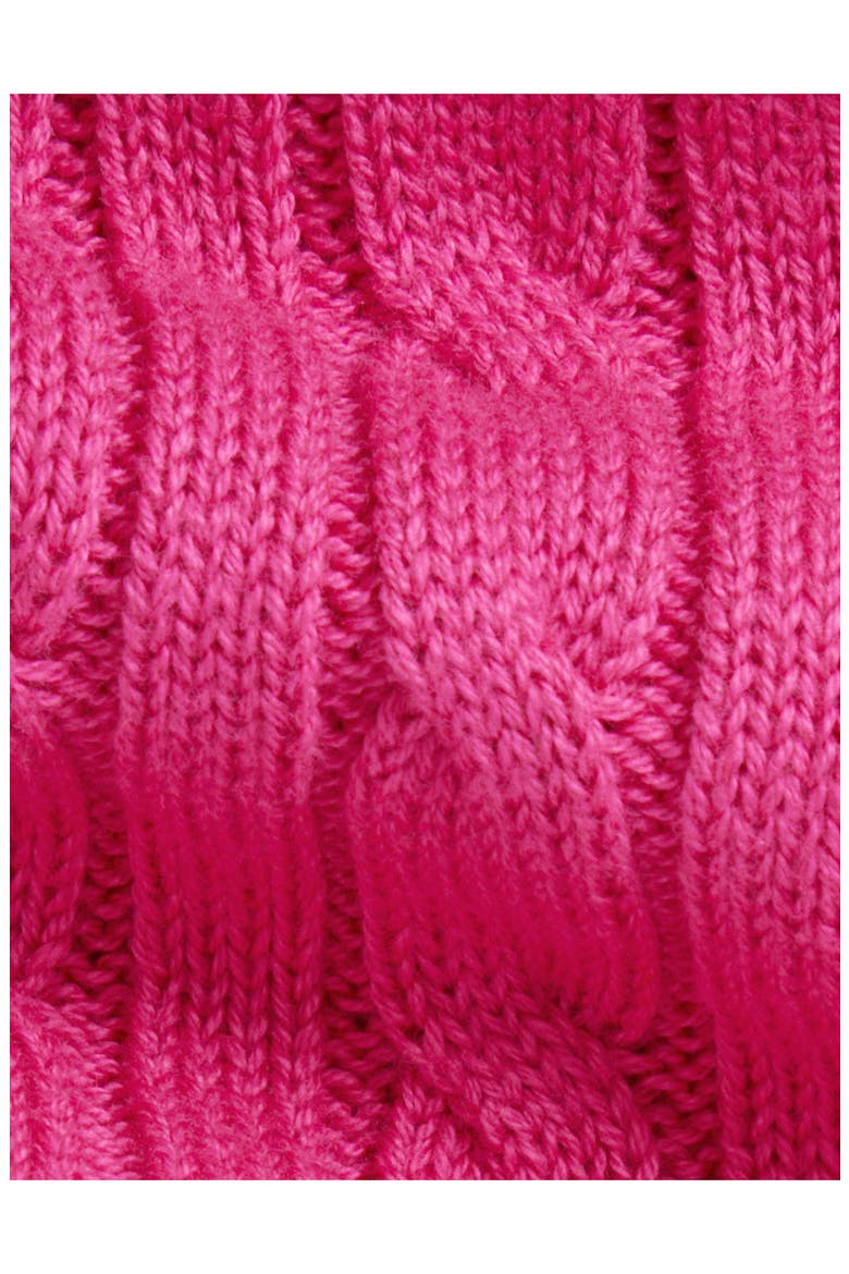 Cable Knit Cotton Dress, Infant, Alternate, color, COLLEGE PINK