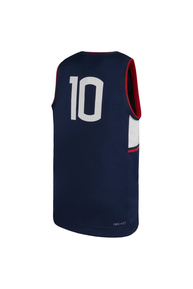 Youth Jordan Brand #10 Navy UConn Huskies Replica Basketball Jersey, Alternate, color, Navy