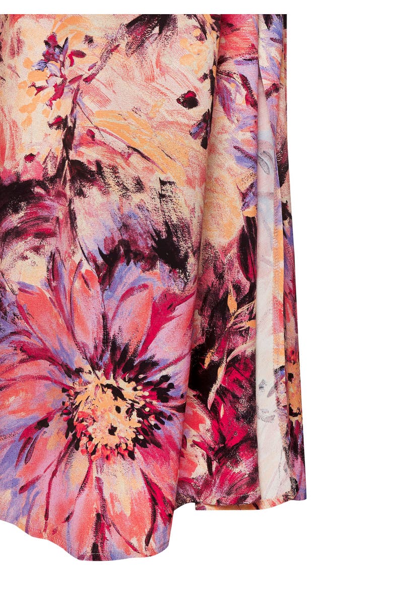 Flowy Floral Maxi Skirt, Alternate, color, Pink-Printed