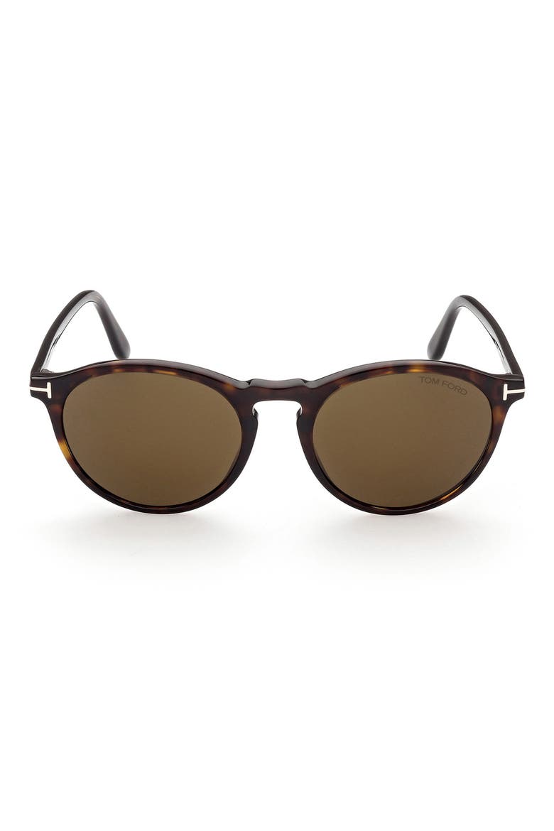 50mm Small Round Sunglasses, Main, color, DARK HAVANA / ROVIEX