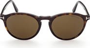 TOM FORD 50mm Small Round Sunglasses