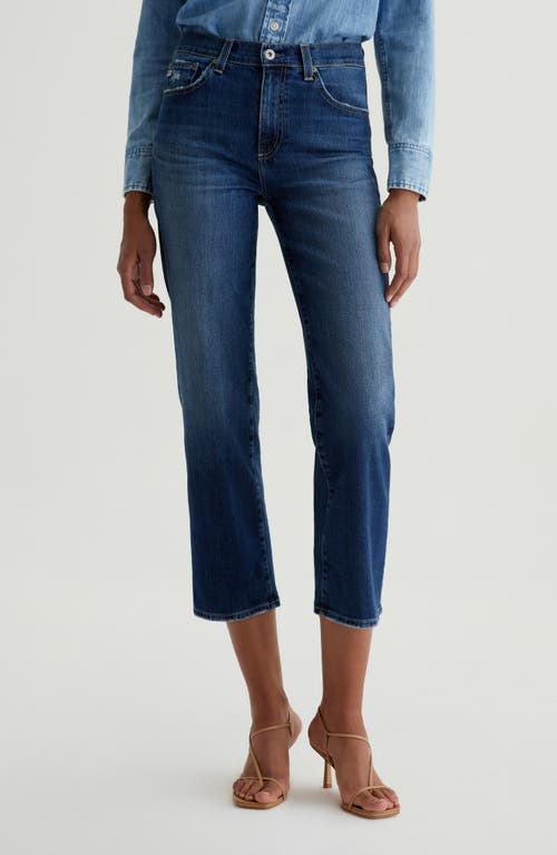 Ag Brinley Mid Rise Straight Crop Jeans In 7 Years La Jolla