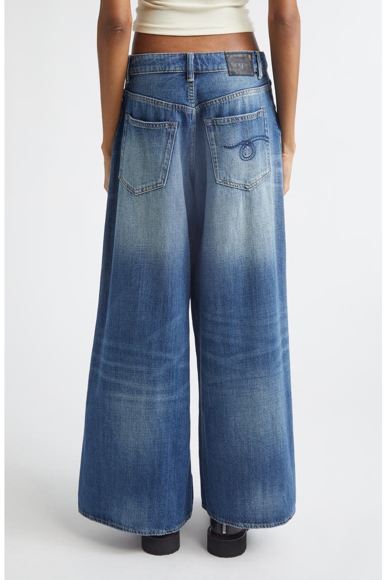 Nico Wrap Wide Leg Jeans, Alternate, color, RAINE BLUE