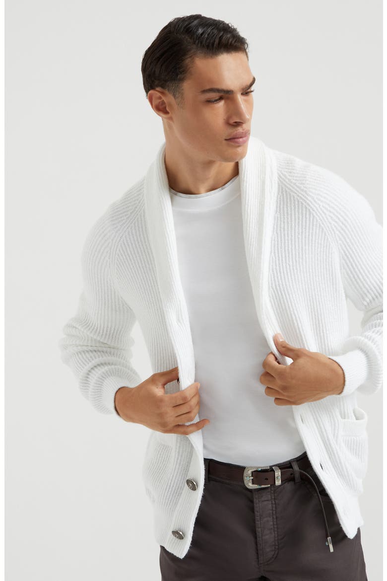 T-shirt with faux-layering, Alternate, color, White